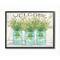 Stupell Industries Country Greenery Welcome Print with Black Frame Wall Accent